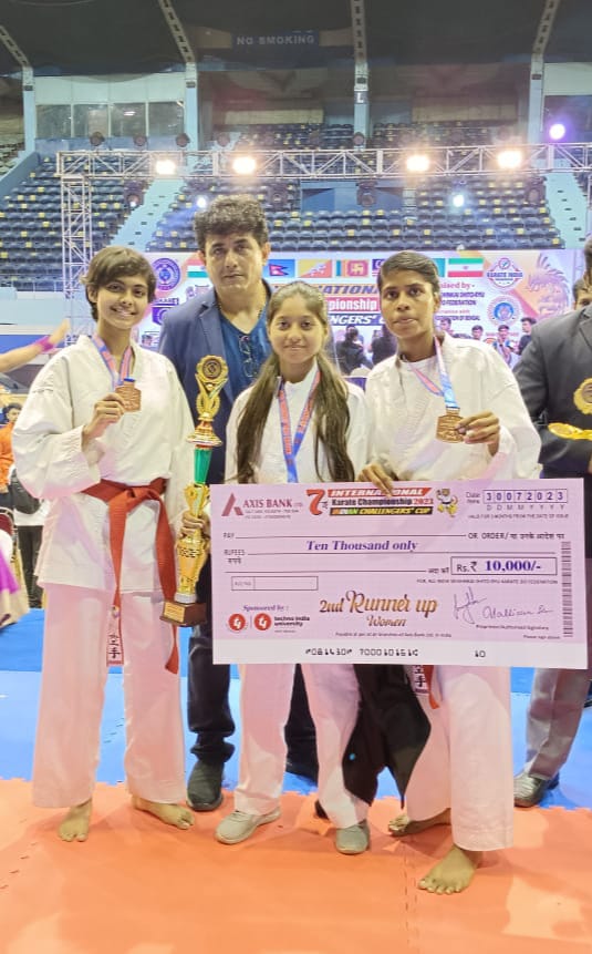 Snehasree Pal, Semester III student  Stood 2nd Runner Up in 7th International Karate Championship