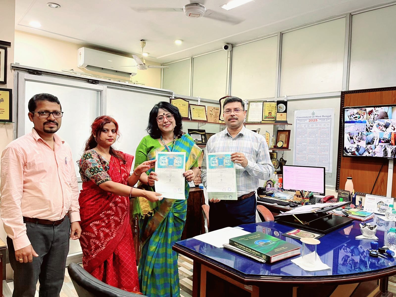 Mou with Bhairab Ganguly college