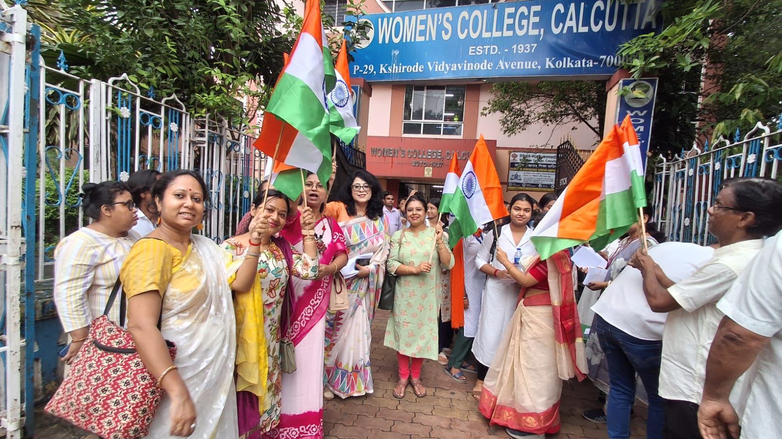 Flag Hoisting on Independence Day