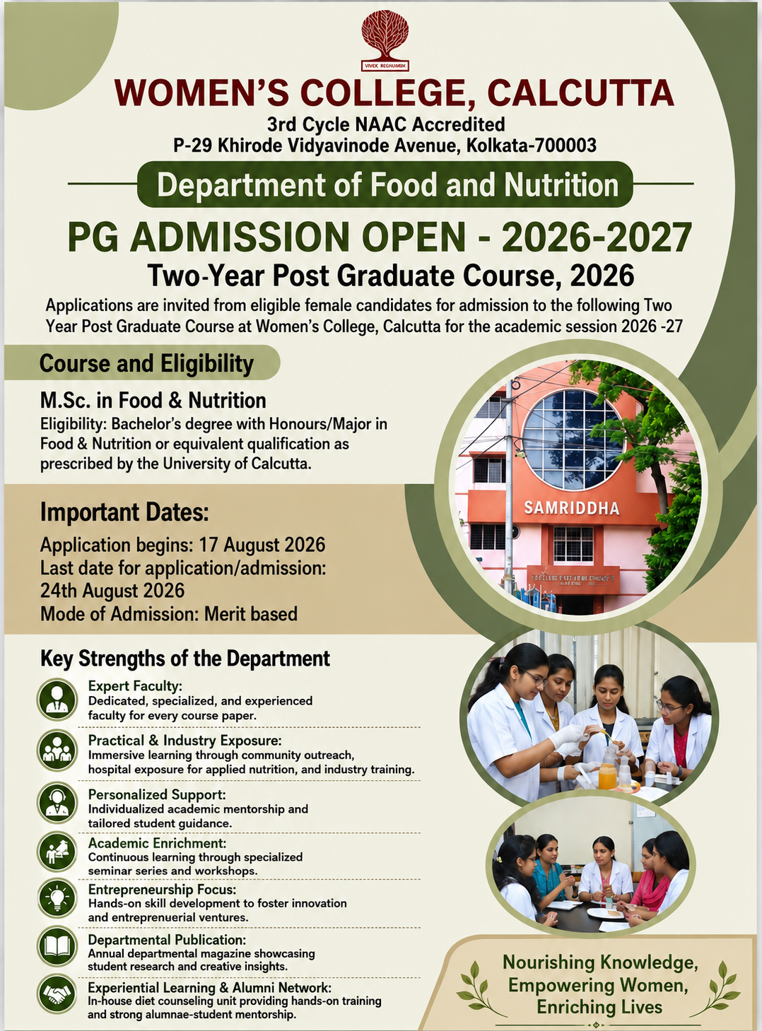PG FOOD AND NUTRITION